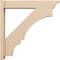 Ekena Millwork 5 1/2-in W x 28-in D x 28-in H Balboa Trad Rough Cedar Woodgrain TimberThane Outlooker, Primed Tan OUTUR055X28X28BOA04RCPR - alternate 4